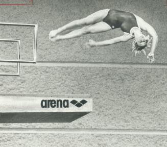 Its a long way down from the tower, but Elizabeth Mackay got down in silver-medal form