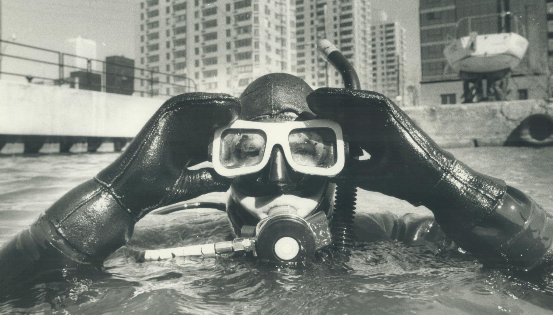 Harbourfront horror? No, just a student diver