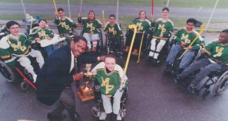Monarch park collegiate wheelchair hockey team