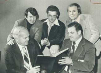 Coaches left to right: Doug Hargreaves and Gino Fracas (front), Garry Naylor, Bob Vespaziani, Darwin Semotiuk