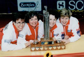 Team Canada. Sandra Peterson, Jan Betker, Joan McCusker, Marcia Gudereit
