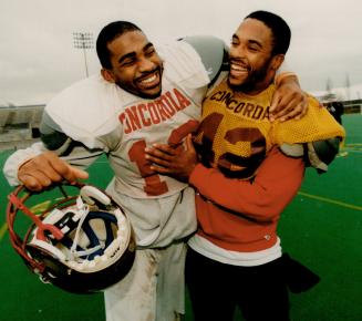 Left Evan Davis and right Dwayne Bromfield (Concordie)