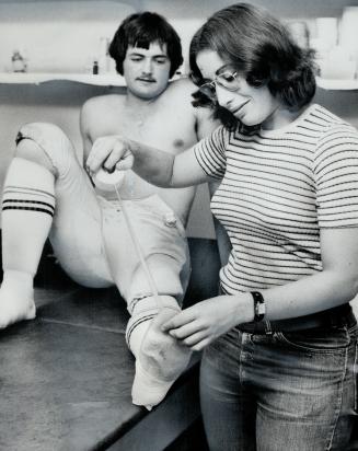 Taping easier to take. York University Yeomen are training hard in preparation for coming college football season, but tedious job of getting their an(...)