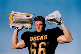 Brampton's offensive lineman Mike Mihelic is one of the most sought-after high school football players in Canada