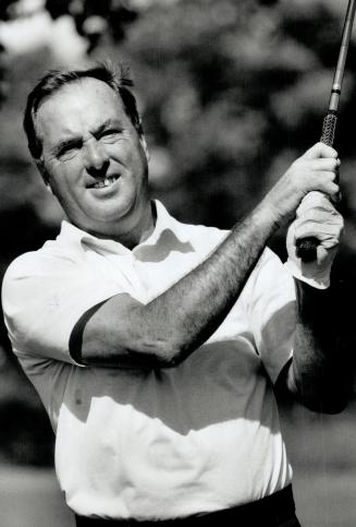 Swinging away: Bob Breen of Brampton is starting his competitive golf career all over again on the lucrative PGA seniors golf tour after reaching the age of 50