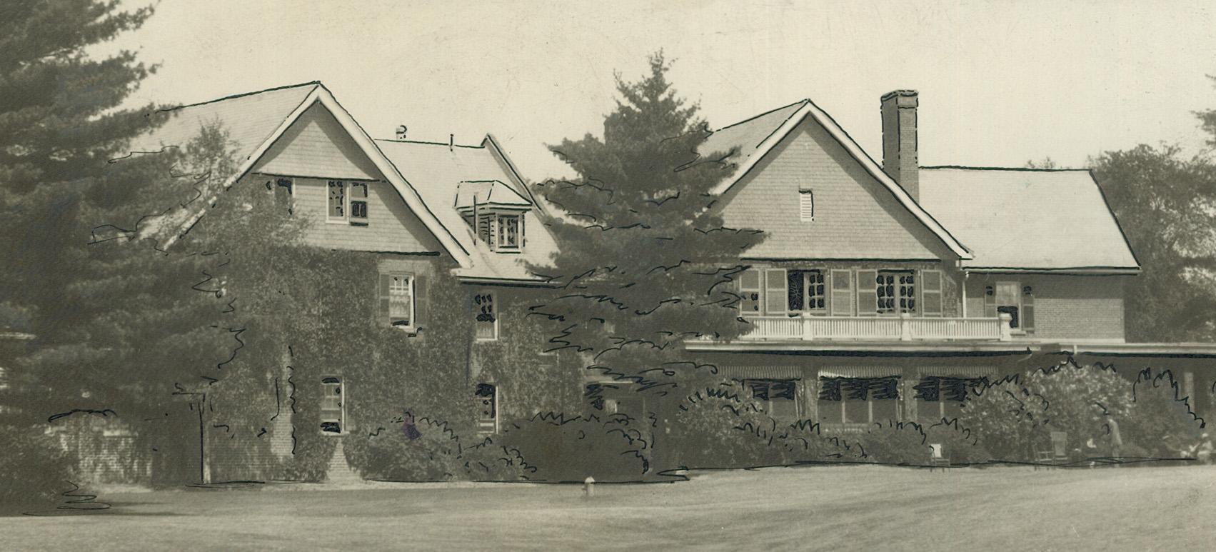 Picturesque club house of the Toronto Golf Club