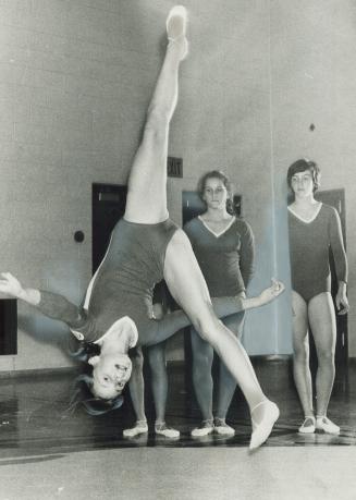 It's not a sissy sport, says Margot Nutzenberger, the head girls' coach of North York Turners, a 150-Member gymnastics club. She's distresed so few ma(...)
