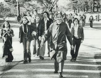 Leading the pack was 78-year-old Eileen Munn, who always participates in the Miles for Millions walkathon