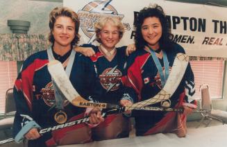 Sue Mary, Susan Fennell, Vickie Sunohara, Central Ontario Women's Hockey League