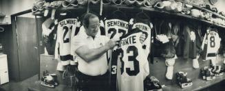 Hockey locker room