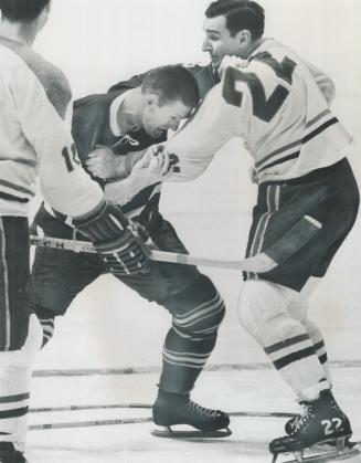It just wouldn't be a Leaf-Canadien game without one fight involving John Ferguson, (22)