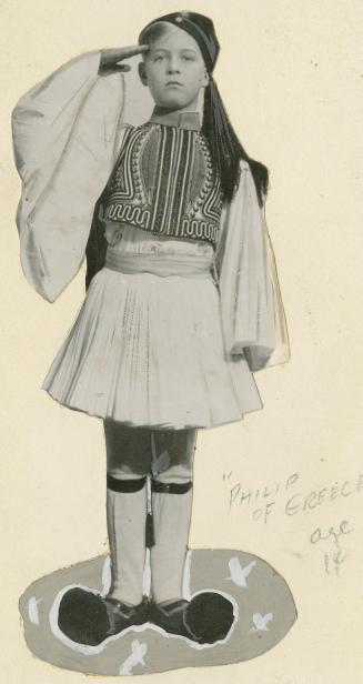 The Duke of Edinburgh, then Prince Philip of Greece, pictured as a boy of 14
