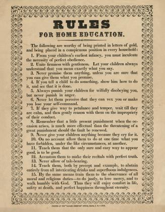 Rules for home education