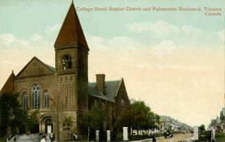 College Street Baptist Church and Palmerston Boulevard, Toronto, Canada