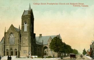 College Street Presbyterian Church and Bathurst Street, Toronto, Canada