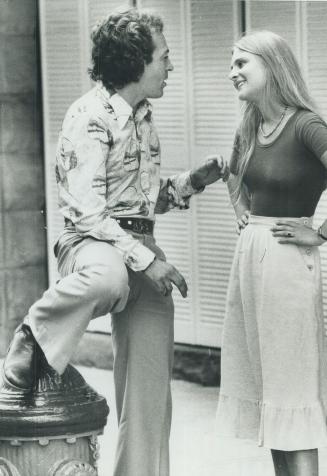 Film director, Murray Markowitz, with actress Michele Fansett