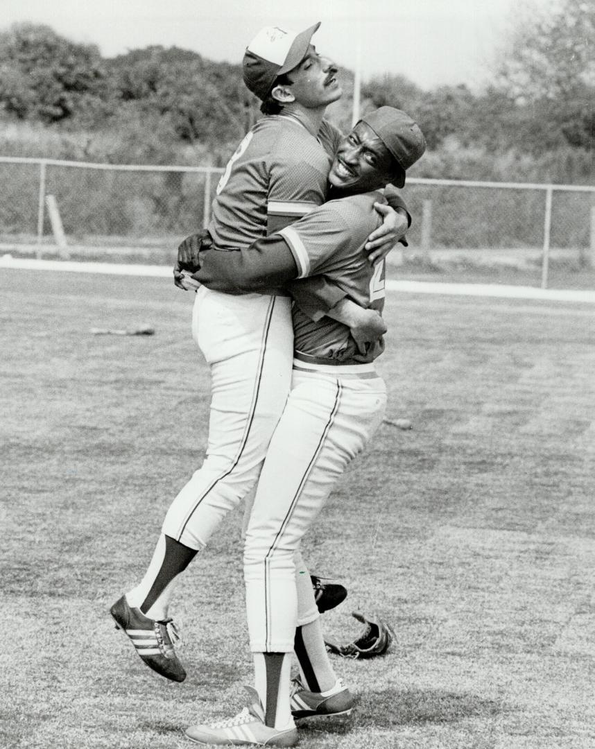 Dave Stieb (left) and Hosken Powell