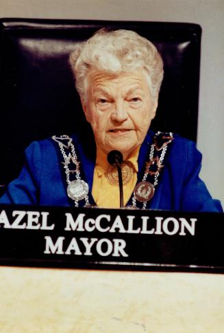 At odds: Mayor Hazel McCallion challenged Mary Nnolim, left, to prove allegations