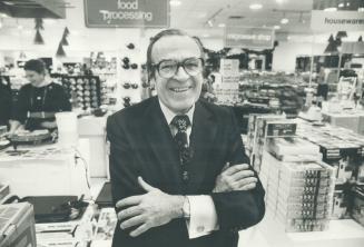 Bay president Donald McGiverin in store: His background's in 'shoes, socks and ties'