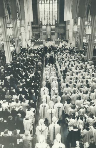 The funeral of James Cardinal McGuigan filled St