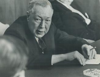 Sen. M. Wallace McCutcheon, of Toronto who left commission when named to Senate in 1962