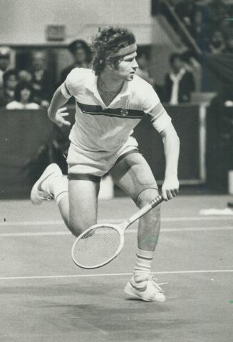 McEnroe in action. John McEnroe will face Vitas Gerulaitis in this afternoon's final of the Molson Tennis Challenge at Maple Leaf Gardens after beating Bjorn Borg. Gerulaitis defeated Jimmy Connors