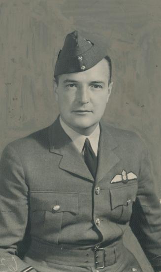 Squadron leader G. R. McGregor of Montreal, one of the three members of the Canadian R.A.F. squadron who won the D.F.C