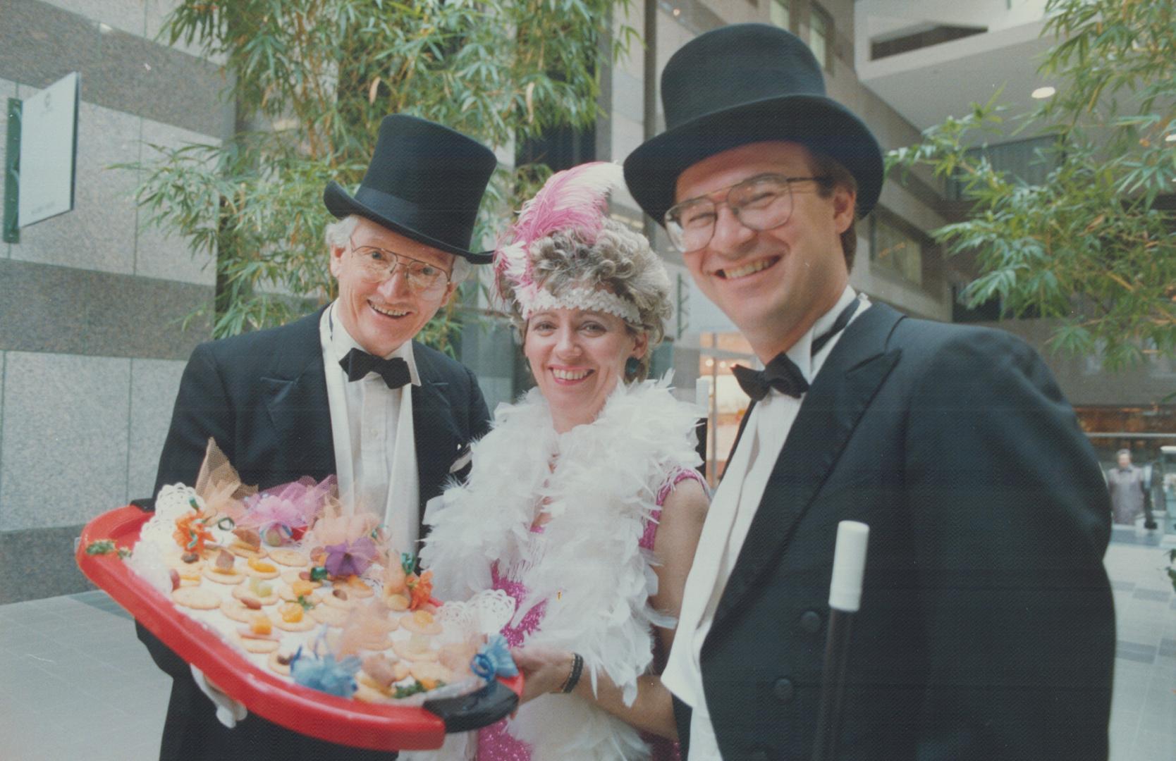 Puttin' on the ritz. Acting Mayor Jim McGuffin and Councillors Judy Sgro and Paul Sutherland are all dressed up to welcome North York residents to the(...)