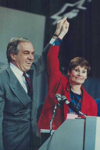Audrey McLaughlin with Ed Broadbent