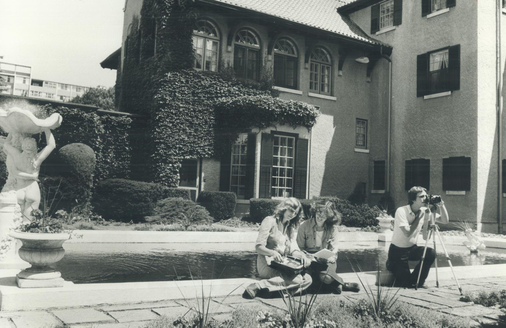 For the record. Alison Baxter, 18, Karen Helson, 20, and Martin Grady, 18, are three of eight students documenting the life of Col. Sam McLaughlin, th(...)