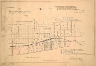 Copy of part of the ''Plan of improvements'' to be made in front of the City of Toronto shewing the water lots granted to the City Corporation (...)