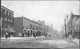 Historic photo from 1910 - Main St., Brampton, Ont. : Toronto Public Library in Brampton
