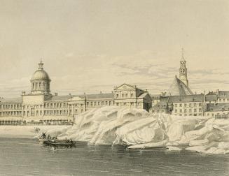 Shoving of Ice upon Wharves in Front of Montreal