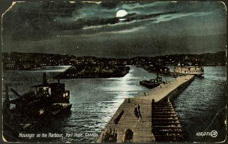 Moonlight on the Harbour, Port Hope, Canada