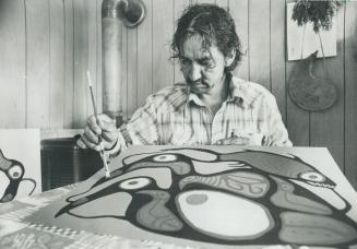 Painter Norval Morriseau used to sell a 4-by-6-foot canvas for $5 for aa bottle of wine in his bad days but I don't need an alcohol high or a drug hig(...)