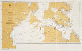 Canada North Atlantic Ocean Hudson Bay and Strait showing the path followed and the ice encountered by the H