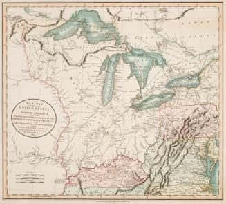 A new map of part of the United States of North America, exhibiting the Western Territory, Kentucky, Pennsylvania, Maryland, Virginia &c. 