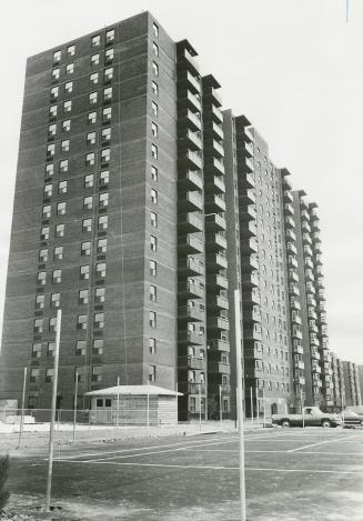 The balconies are the feature of Southdown Park, a condominium apartment house on Lakeshore Road at Southdown Road in Clarkson