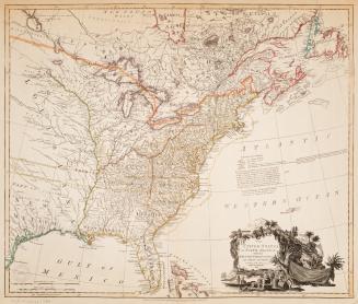 Map of the United States of North America: with the British territories and those of Spain according to the treaty of 1784