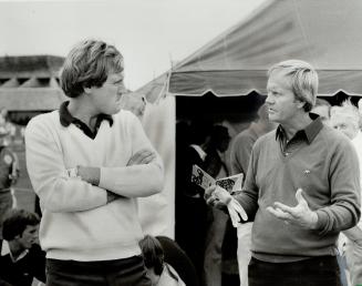 Turf talk, Winner of everything and designer of Glen Abbey, Jack Nicklaus (right) may be apologizing to George Burns for the state of the greens at Gl(...)