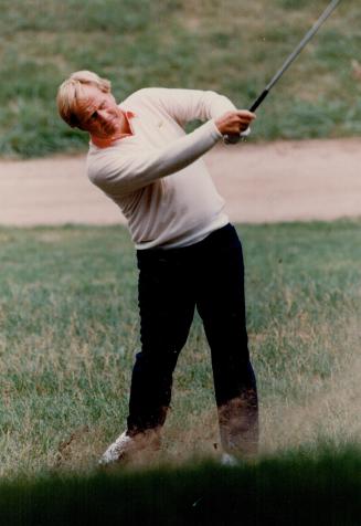 The golden bear, Jack Nicklaus says he's not happy with the way he's playing these days but his game looked pretty good yesterday when he fired a 66 at Maple Downs