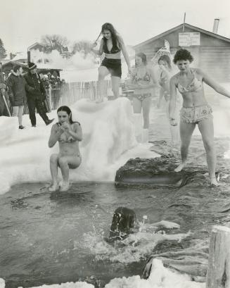 Arctic Bathing Club members frolic at Cochrane's winter carnival