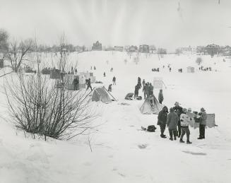 Winter carnival in Cochrane, Ontario