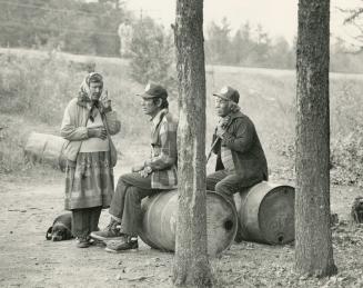 The people of Collins, mostly Ojibwa Indians from reserves farther north, admit that alcoholism curses many families in their midst