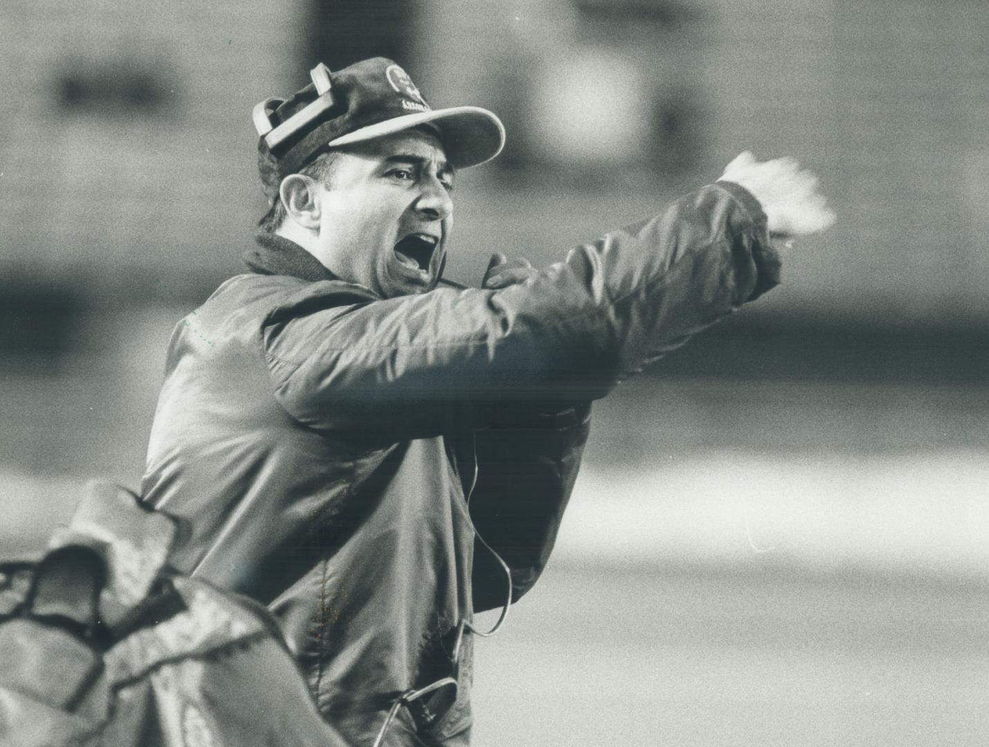 The eyes have it, If you look closely, you can see desperation in the eyes of Argo coach Bob O'Billovich