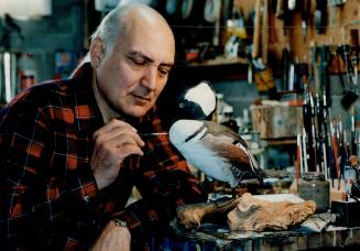 Steve Oneschuk says he has learned that perfection isn't perfect in carving birds from wood