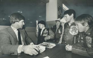 Still the one. Retired or not, Bobby Orr remains hockey's brightest star for some youngsters yesterday at Seneca College Areana. Orr stopped in to the(...)