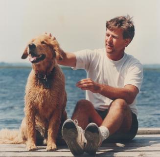 Speaking out, Hockey great Bobby Orr, relaxing with his dog Scout at a Quebec cottage, has ended more than a decade of silence about his stormy breakup with agent Alan Eagleson