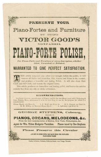 [Circular] Preserve your piano-fortes and furniture by using Victor Good's nonpareil piano-forte polish