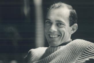 Texaco miler, Steve Ovett, in town for the Texaco Mile today, smiles during an interview at his downtown hotel